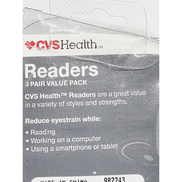 CVS Health Other 3 Pair Cvs Health Value Pack Fgx Pete 25 Readers